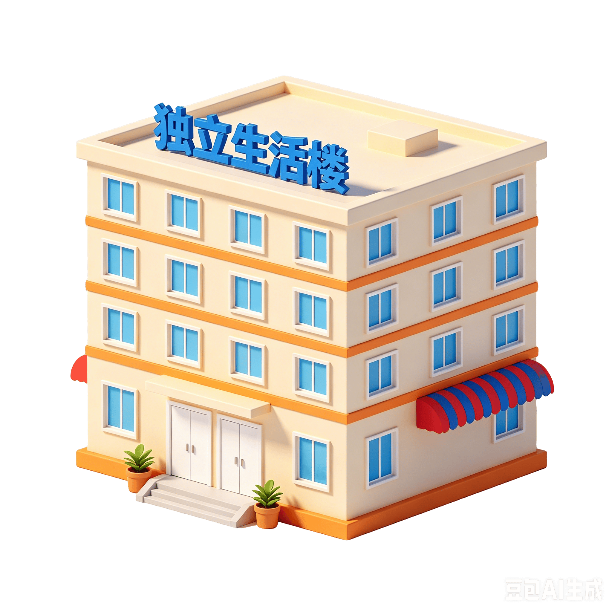 养老沙盘 3D 院区